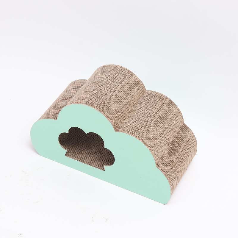 Cloud shape Cat Scratcher Cardboard Lounge Bed, Cat Scratching Board, Durable Board Pads Prevents Furniture Damage