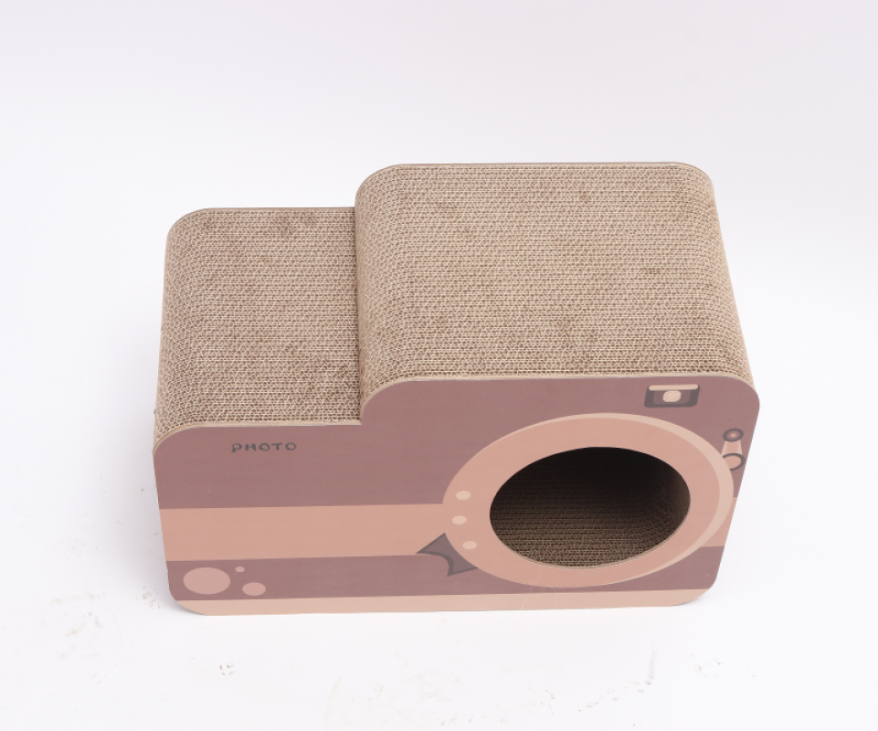 Retro camera large Fun Modeling Toys Scratch Toy Cardboard Box Cat Scratching Board - 副本