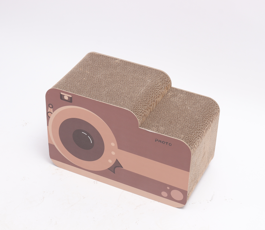 Retro camera large Fun Modeling Toys Scratch Toy Cardboard Box Cat Scratching Board - 副本