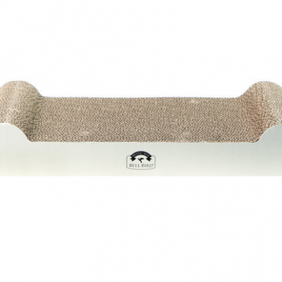 Corrugated Cat Scratcher Cardboard Bone Type Durable Cat Scratching Board Reversible with Catnip