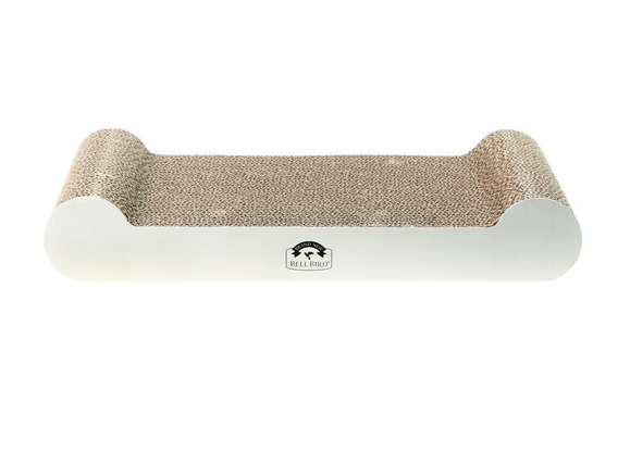 Corrugated Cat Scratcher Cardboard Bone Type Durable Cat Scratching Board Reversible with Catnip