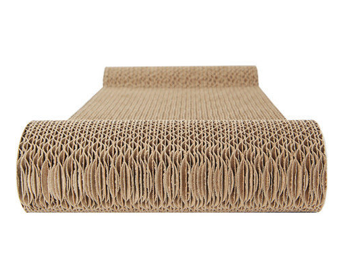 Corrugated Cat Scratcher Cardboard Bone Type Durable Cat Scratching Board Reversible with Catnip