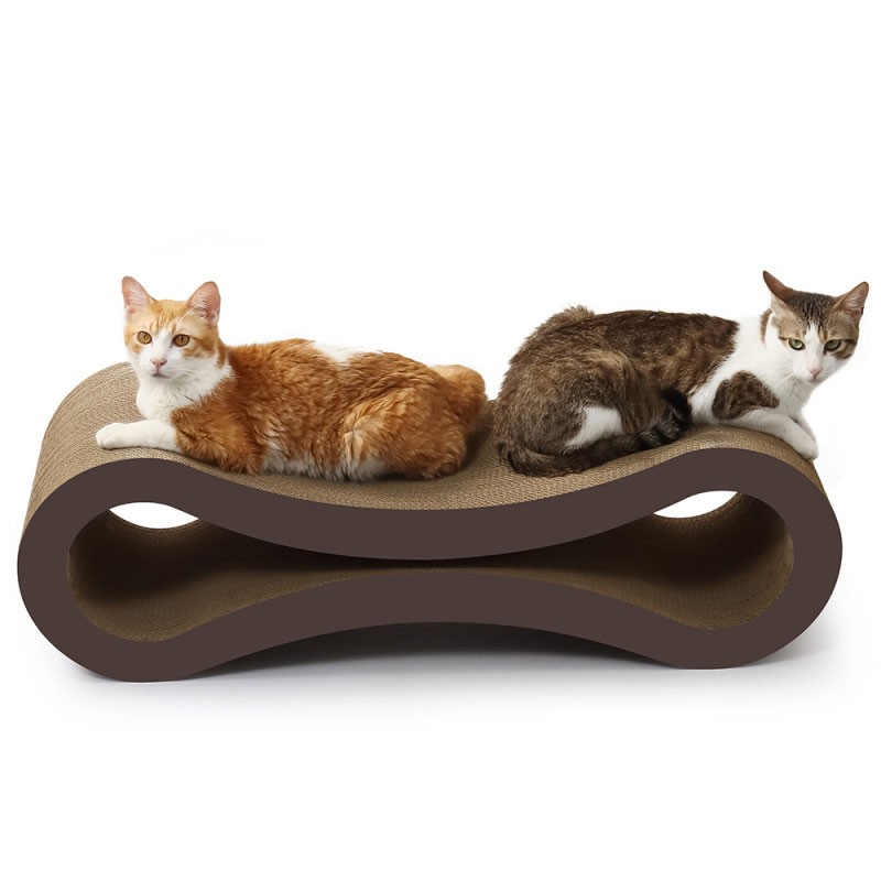  cat scratcher board 8-character shape scratcher cat bed large cardboard cat scratcher lounge